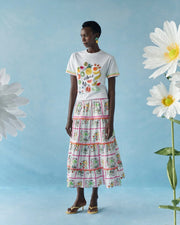 Celia B. Kiwano Skirt Multi Print