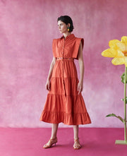 Celia B. Lucero Dress Orange