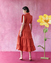 Celia B. Lucero Dress Orange
