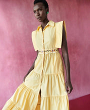 Celia B. Lucero Dress Yellow
