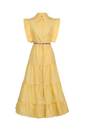 Celia B. Lucero Dress Yellow
