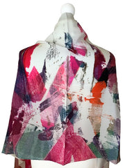 Clare O'Connor Silk Scarf Rolled Edge Multicolour