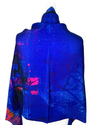 Clare O'Connor Silk Scarf Rolled Edge Multicolour