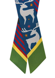 Codello Silk Twilly Scarf Christmas Edition Blue Print