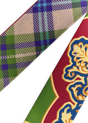 Codello Silk Twilly Scarf Christmas Edition Green Print