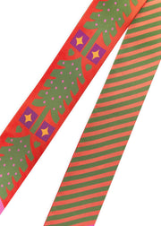 Codello Silk Twilly Scarf Christmas Edition Red Print