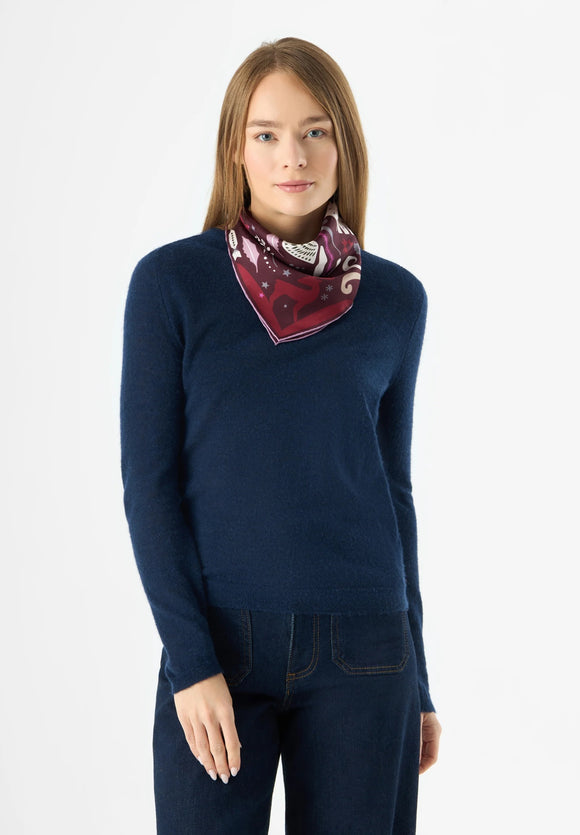 Codello Nikki Silk Scarf Red Print