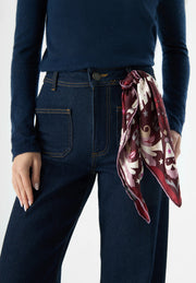 Codello Nikki Silk Scarf Red Print