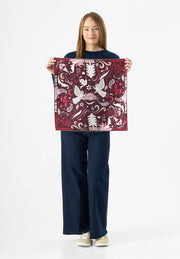 Codello Nikki Silk Scarf Red Print