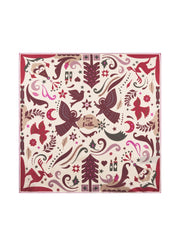 Codello Nikki Silk Scarf White Print