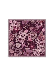Codello Silk Scarf Red Flower Print