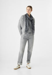 Codello Scarf Leopard Pattern Grey