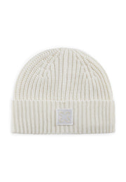 Codello Soft Wool Blend Ribbed Knit Hat White