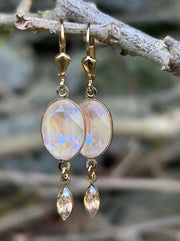 Corona Silver Crystal Earrings