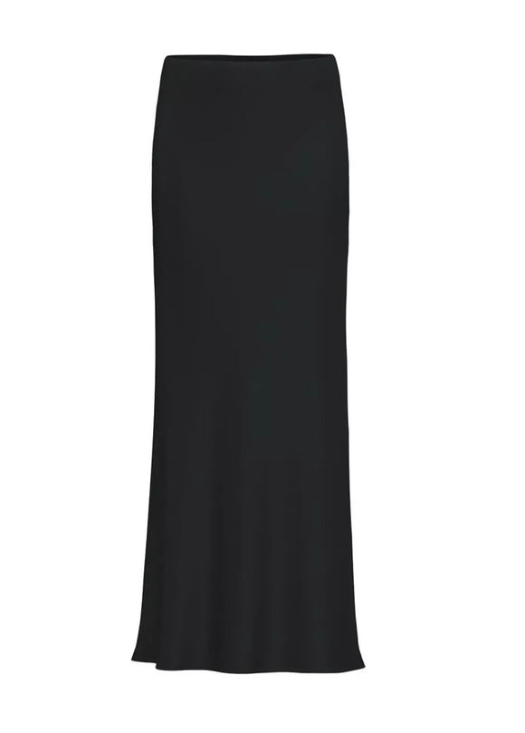 Emme Panda Satin Skirt Black