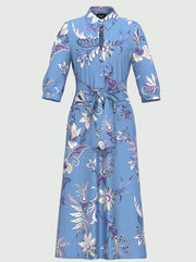 Emme Pozzo Dress Light Blue Print