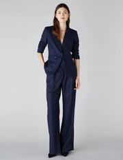 Emme Torre1 Jacket Navy Pinstripes