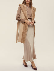 Emme Formosa Sleeveless Coat Beige