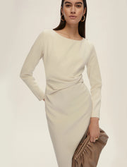 Emme Kadiak Dress Wool White