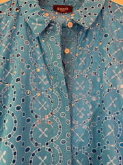 Emme Venosa Embroidered Dress Blue