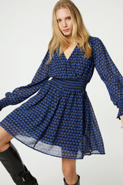 Fabienne Chapot Anjuna Dress Blue Love Print