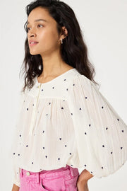 Fabienne Chapot Bindi Top Cosy White/Black Print