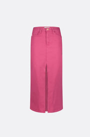 Carlyne Denim Skirt Hot Pink