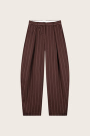 Fabienne Chapot Charlot Trousers Brown Pinstripe