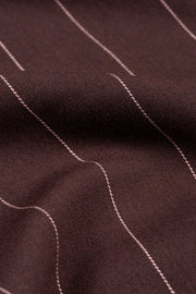 Fabienne Chapot Charlot Trousers Brown Pinstripe