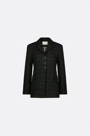 Fabienne Chapot Cher Tweed Blazer Black