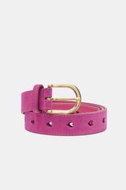 Fabienne Chapot Cut It Out Heart Belt Plum Pink