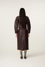 Fabienne Chapot Danni Leather Jacket Cocoa