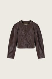 Fabienne Chapot Danni Leather Jacket Cocoa