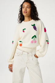 Fabienne Chapot Fruity Knit Sweater Cosy White