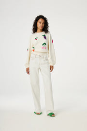 Fabienne Chapot Fruity Knit Sweater Cosy White