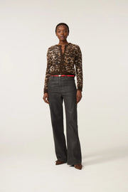 Fabienne Chapot Henry Cardigan Leo Print