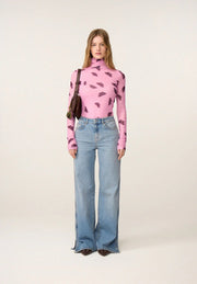 Fabienne Chapot Jadyn Top Pink Rose/Brown Print