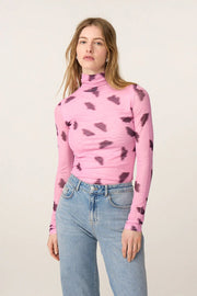 Fabienne Chapot Jadyn Top Pink Rose/Brown Print