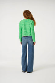 Fabienne Chapot Joshua Tweed Cardigan Green Apple