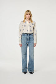 Fabienne Chapot Lilot Blouse Cosy White/Blue