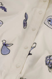 Fabienne Chapot Lilot Blouse Cosy White/Blue