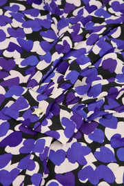 Fabienne Chapot Liv Blouse Black Poppy Purple Print