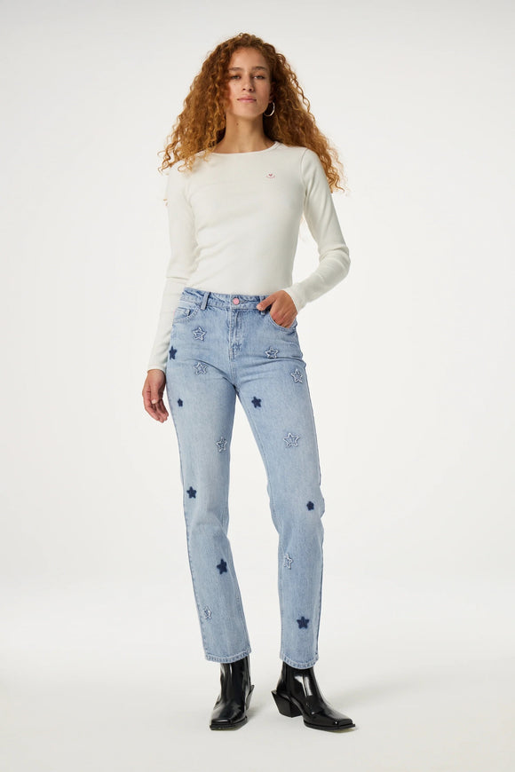 Fabienne Chapot Lola Straight Jeans Vintage Light Blue