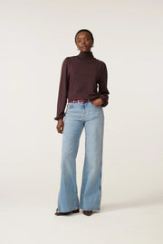 Fabienne Chapot Molly Turtleneck Top Cocoa