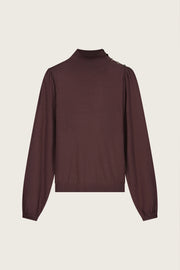 Fabienne Chapot Molly Turtleneck Top Cocoa