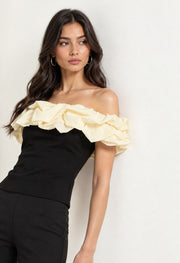 Fabienne Chapot Poppie Top Black/Cosy White