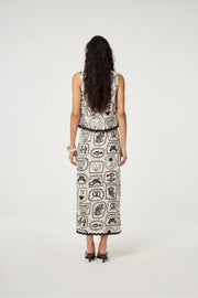 Fabienne Chapot Porto Top Cosy White/Black Print