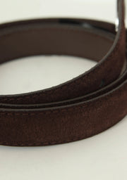 Fabienne Chapot Precious Pebble Suede Belt Cocoa