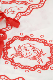 Fabienne Chapot Serviette Blouse Cosy White/Tangerine