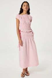 Fabienne Chapot Yoko Skirt Pink/White Stripes